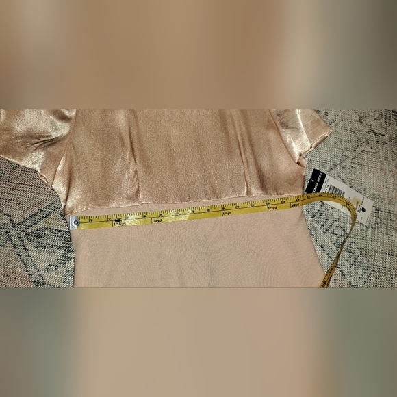 Donna Ricco New York Petite Short Sleeve Midi Semi Formal Dress Copper Pink sz 4 - Picture 2 of 11